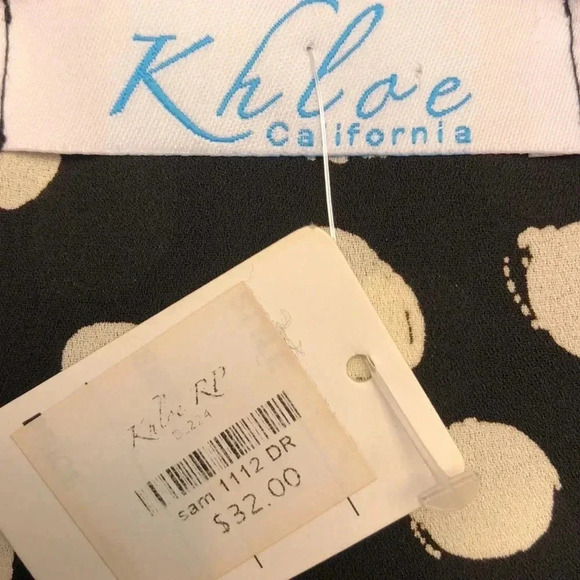 Khloe California Black & Cream Dots Romper- NWT - Picture 7 of 9